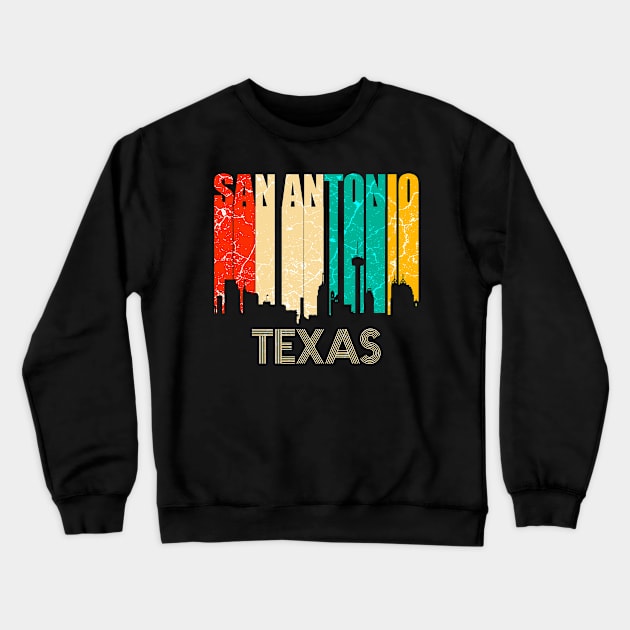 San Antonio Skyline Crewneck Sweatshirt by Mila46